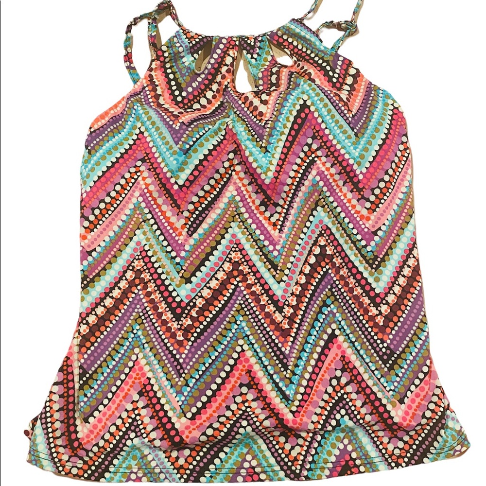 Polka dot tankini colorful size 12